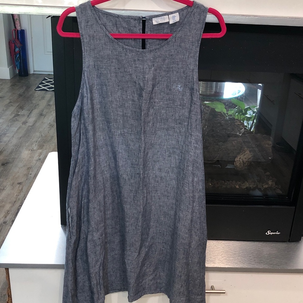 Sleeveless Blue Dress